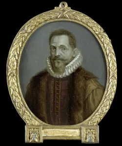 Mapmaker Prints: Portrait of Petrus Bertius, Professor at Leiden, 1700-1732. Creator: Arnoud van Halen