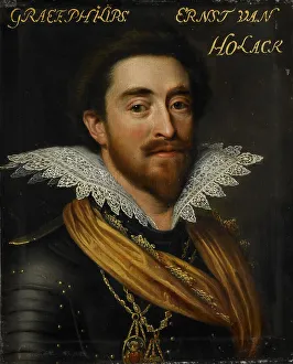 Jan Antonisz Van Ravesteyn Workshop Of Prints: Portrait of Philip Ernst (1585-1629)