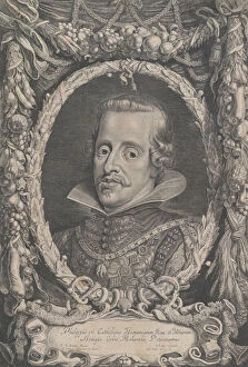 Engraving And Etching Gallery: Portrait of Philip IV, King of Spain, ca. 1615-57. Creators: Jacob Louys, Pieter Soutman