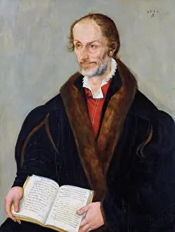 Latin Prints: Portrait of Philipp Melanchthon, 1559. Creator: Lucas Cranach the Younger