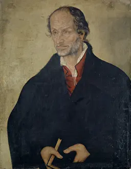 Philip Prints: Portrait of Philipp Melanchthon, 1570. Creator: Lucas Cranach the Younger