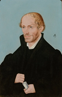 Intellectual Prints: Portrait of Philipp Melanchton (1497-1560). Creator: Lucas Cranach the Elder