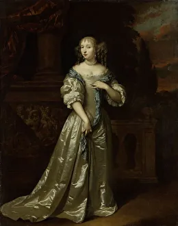 Gaspar Netscher Prints: Portrait of Philippina Staunton