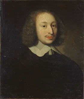 Pascal Prints: Portrait of the philosopher Blaise Pascal (1623-1662), c. 1650. Creator: Anonymous