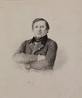 Portrait of the Philosopher Ivan Ivanovich Davydov (1794-1863), 1840s