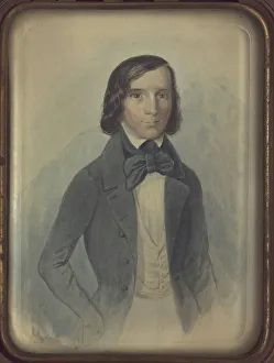 State Central Literary Museum Prints: Portrait of the philosopher and poet Nikolai Vladimirovich Stankevich (1813-1840)