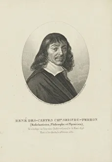 Ca 1820 Collection: Portrait of the philosopher Rene Descartes (1596-1650), ca 1820. Creator: Tardieu