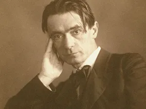 Portrait of the philosopher Rudolf Steiner (1861-1925). Creator: Anonymous