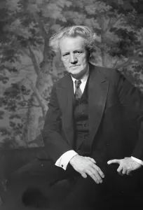 Background Prints: Portrait photograph of Arnold Genthe, between 1911 and 1942. Creator: Arnold Genthe