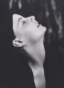 Portrait photograph of Greta Garbo, 1925 July. Creator: Arnold Genthe