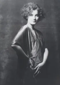 Portrait photograph of Greta Garbo, 1925 July. Creator: Arnold Genthe