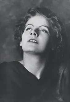 Greta Lovisa Gustafsson Prints: Portrait photograph of Greta Garbo, 1925 July. Creator: Arnold Genthe