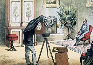 Lens Prints: Portrait photographers studio, c1880