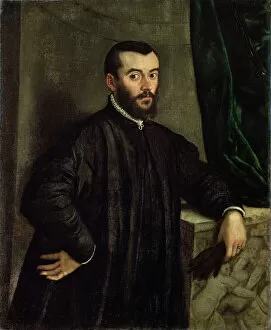 Andries Van Wesel Collection: Portrait of the physician Andreas Vesalius (1514-1564], c1535-1545. Artist: Steven van Calcar)