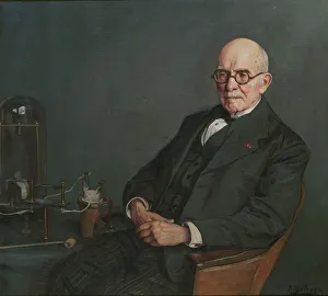 Portrait of the physicist Edouard Branly (1844-1940), c. 1920