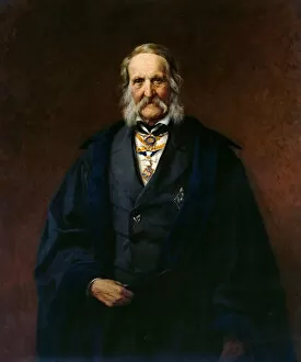 Portrait of the Physicist Franz Ernst Neumann (1798-1895), 1886. Creator: Steffeck