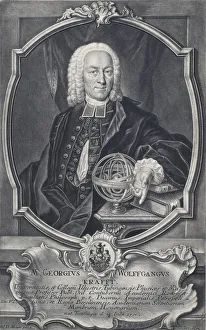 Portrait of the physicist Georg Wolfgang Krafft (1792-1878)