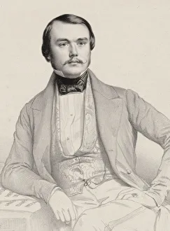 Portrait of the pianist and composer Alexandre Edouard Goria (1823-1860), 1855