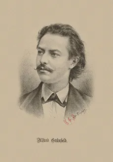 Portrait of the pianist and composer Alfred Grünfeld (1852-1924), 1880. Creator: Eigner, Ignaz (1854-1922)