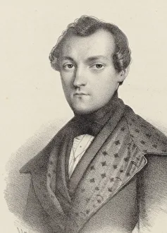 Portrait of the pianist and composer Antoine de Kontski (1817-1899). Creator: Cazes