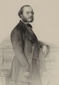 Magnus Prints: Portrait of the pianist and composer Desire Magnus (1828-1884). Creator: Raunheim