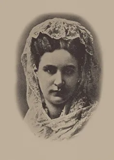 Portrait of the pianist and composer Ella Adayevskaya (1846-1926). Creator: Anonymous