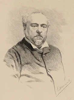 Portrait of the pianist and composer Emmanuel Chabrier (1841-1894), 1890. Creator: Desmoulin, Fernand (1853-1914)