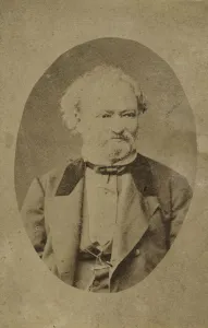 Portrait of pianist and composer Ferenc Erkel (1810-1893), c. 1875. Creator: Anonymous