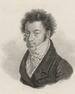Portrait of pianist and composer Ignaz Moscheles (1794-1870). Creator: Riedel, Carl Traugott