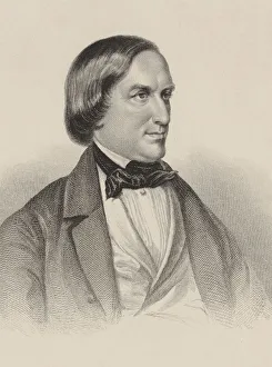 Portrait of the pianist and composer Karl August Krebs (1804-1880). Creator: Anonymous Portrait of the pianist and composer Karl August Krebs (1804-1880). Creator: Anonymous