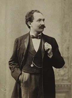 Dupont Gallery: Portrait of pianist and composer Leopold Godowsky (1870-1938), c. 1895. Creator: Dupont