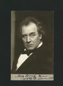 Held Prints: Portrait of pianist and composer Max Vogrich (1852-1916)