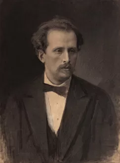 Portrait of the pianist and composer Nikolay Rubinstein (1835-1881), 1870s