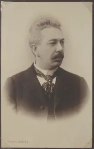 Klin Prints: Portrait of the pianist and composer Pavel Augustovich Pabst (1854-1897), End of 1880s