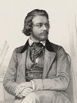 Emile 1812 1880 Prints: Portrait of the pianist and composer Theodor Leschetizky (1830-1915)
