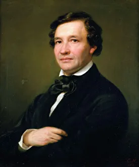 Magnus Prints: Portrait of the pianist and composer Wilhelm Taubert (1811-1891), 1862. Creator: Magnus