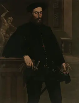 Mazzola Bedoli Prints: Portrait of Pier Luigi Farnese (1503-1547)
