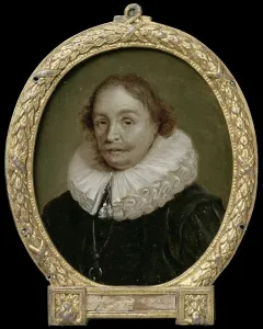 Copper Metal Prints: Portrait of Pierius Winsemius, Professor of Rhetoric and History in Franeker