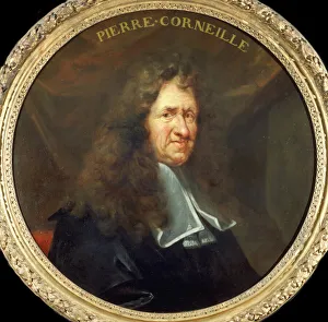 Corneille Prints: Portrait of Pierre Corneille (1606-1684), c. 1680. Creator: Sicre