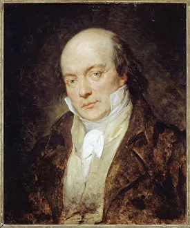 Portrait of Pierre-Jean Beranger (1780-1857), poet-songwriter, c1830. Creator: Ary Scheffer