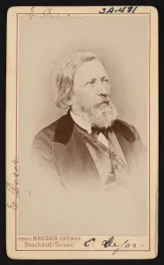Geologist Gallery: Portrait of Pierre Jean Edouard Desor (1811-1882), Before 1882. Creator: Bruder Freres
