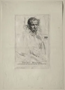 Anthony Van Dyck Flemish Prints: Portrait of Pieter Breughel. Creator: Anthony van Dyck (Flemish, 1599-1641)