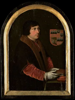 Verspronck Jan Prints: Portrait of Pieter Salina, c.1620. Creator: Jan Verspronck