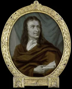 Panpoeticon Batavum Prints: Portrait of Pieter Verhoek, Poet and Marble Painter in Amsterdam