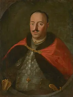 Length Prints: Portrait of Piotr Dembinski Nieczuja Coat of Arms (1660-1734)