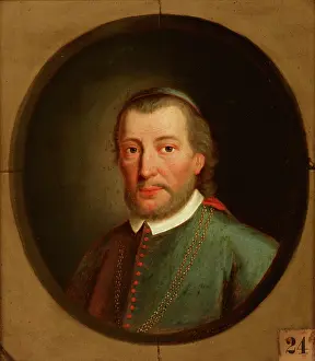 Portrait of Piotr Tomicki (1464-1535) Lodzia Coat of Arms, Bishop of Krakow... after 1785. Creator: Friedrich Kloss