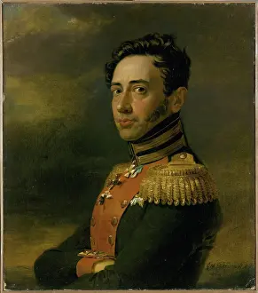 Braid Prints: Portrait of Piotr Zheltukhin (1777-1829), 1823. Creator: George Dawe