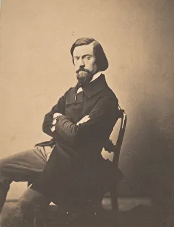 Portrait de Pitre-Chevalier, ca. 1853. Creator: Gustave Le Gray Portrait de Pitre-Chevalier, ca. 1853. Creator: Gustave Le Gray