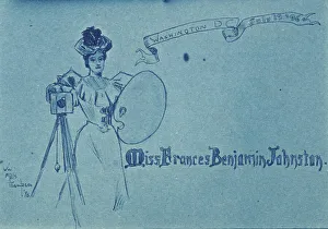 Cyanotypes 1890 1900 Gmgpc Prints: Portrait placecard for Frances Benjamin Johnston