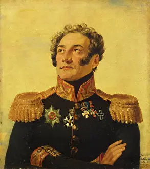 Sideburns Prints: Portrait of Platon I. Kablukov (1781-1835) (1st), 1823. Creator: George Dawe